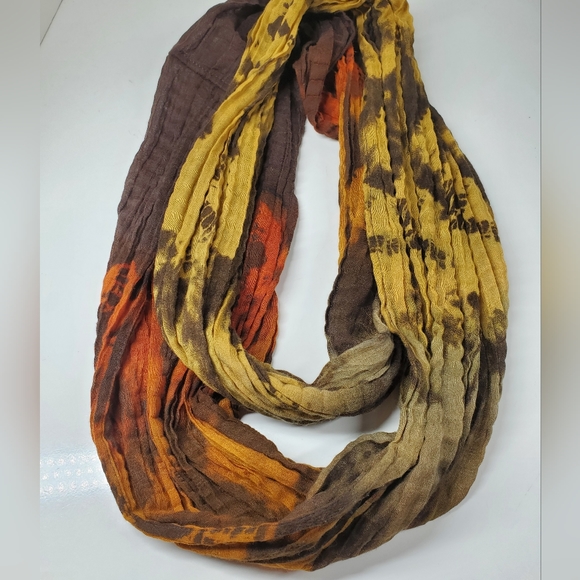 Multicolored Tie Dye Infinity Scarf - Picture 4 of 5
